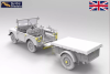 Gecko Models 35GM0076 Korean War British FV18001 Mk. 1 80in 4x4 Utility Vehicle (Early Production) w/10-cwt Bantam Trailer 1/35